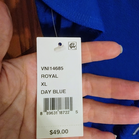 Royal Blue Dress Sz XL - Picture 3 of 4